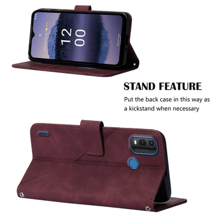 Crossbody 3D Embossed Flip Leather Phone Case, For Nokia G11 Plus, For Nokia G60 5G, For Nokia G100, For Nokia G400