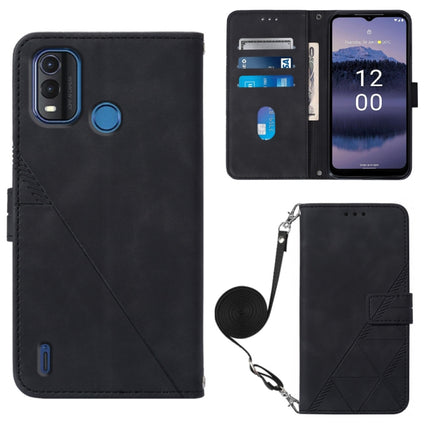 Crossbody 3D Embossed Flip Leather Phone Case, For Nokia G11 Plus, For Nokia G60 5G, For Nokia G100, For Nokia G400