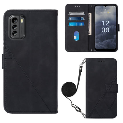 Crossbody 3D Embossed Flip Leather Phone Case, For Nokia G11 Plus, For Nokia G60 5G, For Nokia G100, For Nokia G400