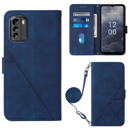 Crossbody 3D Embossed Flip Leather Phone Case, For Nokia G11 Plus, For Nokia G60 5G, For Nokia G100, For Nokia G400