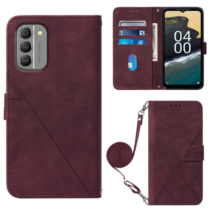 Crossbody 3D Embossed Flip Leather Phone Case, For Nokia G100, For Nokia G400, For OPPO A17 4G, For OPPO A55S 5G CPH2309 JP Edition