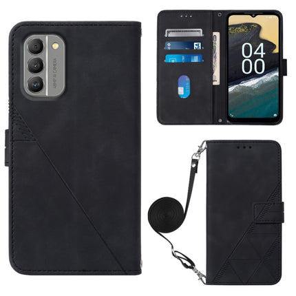 Crossbody 3D Embossed Flip Leather Phone Case, For Nokia G100, For Nokia G400, For OPPO A17 4G, For OPPO A55S 5G CPH2309 JP Edition