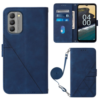 Crossbody 3D Embossed Flip Leather Phone Case, For Nokia G100, For Nokia G400, For OPPO A17 4G, For OPPO A55S 5G CPH2309 JP Edition