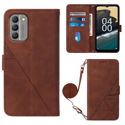 Crossbody 3D Embossed Flip Leather Phone Case, For Nokia G100, For Nokia G400, For OPPO A17 4G, For OPPO A55S 5G CPH2309 JP Edition