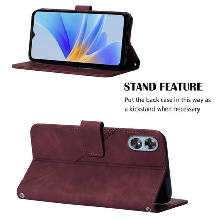 Crossbody 3D Embossed Flip Leather Phone Case, For OPPO A17 4G, For OPPO A55S 5G CPH2309 JP Edition, For OPPO Reno7 A JP Edition, For Sony Xperia 5 IV