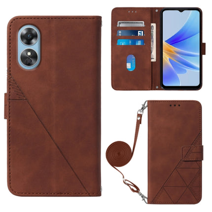 Crossbody 3D Embossed Flip Leather Phone Case, For OPPO A17 4G, For OPPO A55S 5G CPH2309 JP Edition, For OPPO Reno7 A JP Edition, For Sony Xperia 5 IV