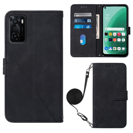 Crossbody 3D Embossed Flip Leather Phone Case, For OPPO A17 4G, For OPPO A55S 5G CPH2309 JP Edition, For OPPO Reno7 A JP Edition, For Sony Xperia 5 IV