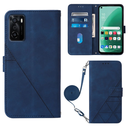 Crossbody 3D Embossed Flip Leather Phone Case, For OPPO A17 4G, For OPPO A55S 5G CPH2309 JP Edition, For OPPO Reno7 A JP Edition, For Sony Xperia 5 IV