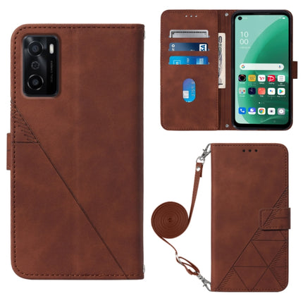 Crossbody 3D Embossed Flip Leather Phone Case, For OPPO A17 4G, For OPPO A55S 5G CPH2309 JP Edition, For OPPO Reno7 A JP Edition, For Sony Xperia 5 IV