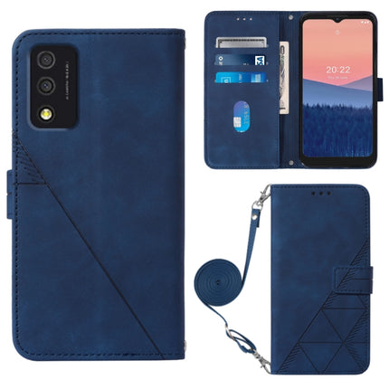 Crossbody 3D Embossed Flip Leather Phone Case, For OPPO Reno7 A JP Edition, For Sony Xperia 5 IV, For TCL 30 5G / 30+ 5G, For TCL 30T T603DL