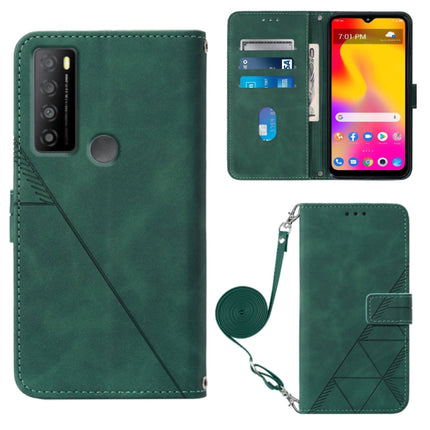 Crossbody 3D Embossed Flip Leather Phone Case, For TCL 30XL T701DL, For TCL Stylus 5G, For T-Mobile Revvl 6 5G, For T-Mobile Revvl 6 Pro 5G