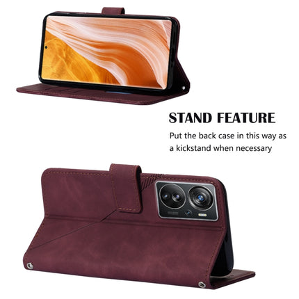 Crossbody 3D Embossed Flip Leather Phone Case, For ZTE Axon 40 Pro, For ZTE Axon 40 Ultra, For ZTE Consumer Cellular ZMAX 5G, For ZTE Nubia Z40S Pro