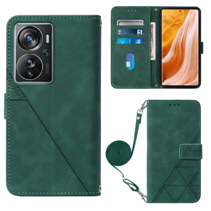 Crossbody 3D Embossed Flip Leather Phone Case, For ZTE Axon 40 Pro, For ZTE Axon 40 Ultra, For ZTE Consumer Cellular ZMAX 5G, For ZTE Nubia Z40S Pro