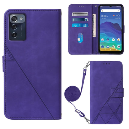 Crossbody 3D Embossed Flip Leather Phone Case, For ZTE Axon 40 Pro, For ZTE Axon 40 Ultra, For ZTE Consumer Cellular ZMAX 5G, For ZTE Nubia Z40S Pro