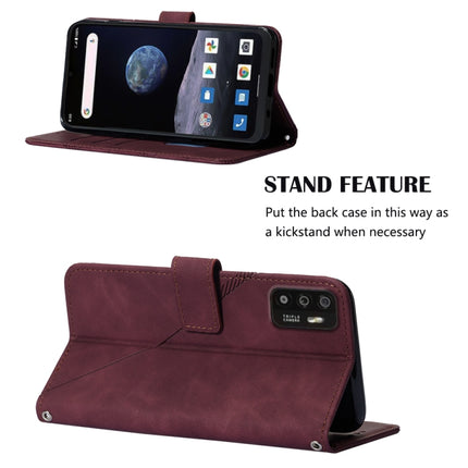 Crossbody 3D Embossed Flip Leather Phone Case, For ZTE ZMAX 11 Z6251, For Cubot Pocket, For Oukitel C31, For Tone E22