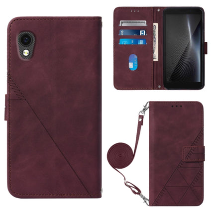 Crossbody 3D Embossed Flip Leather Phone Case, For ZTE ZMAX 11 Z6251, For Cubot Pocket, For Oukitel C31, For Tone E22