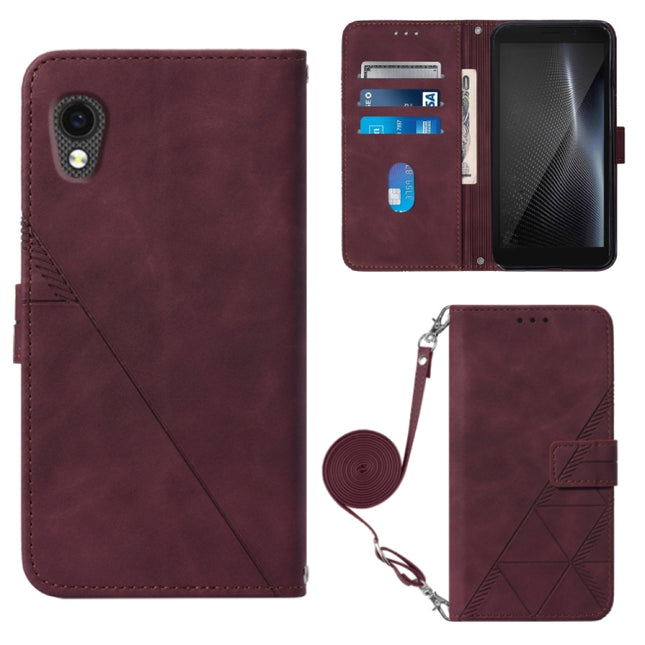 Crossbody 3D Embossed Flip Leather Phone Case, For Cubot Pocket, For Oukitel C31, For Tone E22, For Samsung Galaxy A14 5G