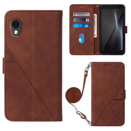 Crossbody 3D Embossed Flip Leather Phone Case, For ZTE ZMAX 11 Z6251, For Cubot Pocket, For Oukitel C31, For Tone E22