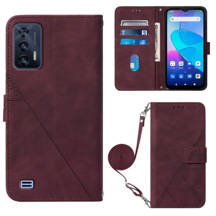 Crossbody 3D Embossed Flip Leather Phone Case, For ZTE ZMAX 11 Z6251, For Cubot Pocket, For Oukitel C31, For Tone E22