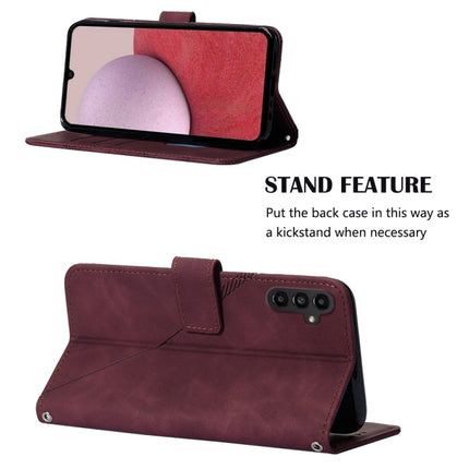 Crossbody 3D Embossed Flip Leather Phone Case, For Samsung Galaxy A14 5G, For Samsung Galaxy A22 5G JP Edition, For Samsung Galaxy A23E / A22E / A23S / A23 5G, For Samsung Galaxy S23 5G