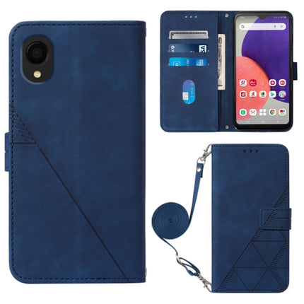 Crossbody 3D Embossed Flip Leather Phone Case, For Samsung Galaxy A14 5G, For Samsung Galaxy A22 5G JP Edition, For Samsung Galaxy A23E / A22E / A23S / A23 5G, For Samsung Galaxy S23 5G