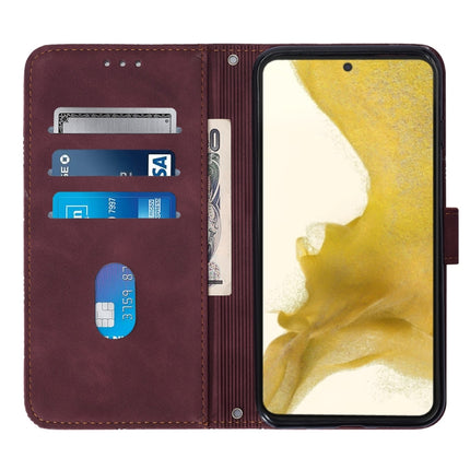 Crossbody 3D Embossed Flip Leather Phone Case, For Samsung Galaxy S23 5G, For Samsung Galaxy S23+ 5G, For Samsung Galaxy S23 Ultra 5G, For Xiaomi Redmi A1