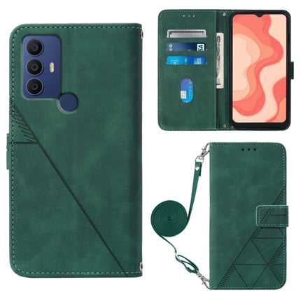 Crossbody 3D Embossed Flip Leather Phone Case, For Samsung Galaxy S23+ 5G, For Samsung Galaxy S23 Ultra 5G, For Sharp Aquos R7 / P7, For Sharp Aquos V6 Plus / V6