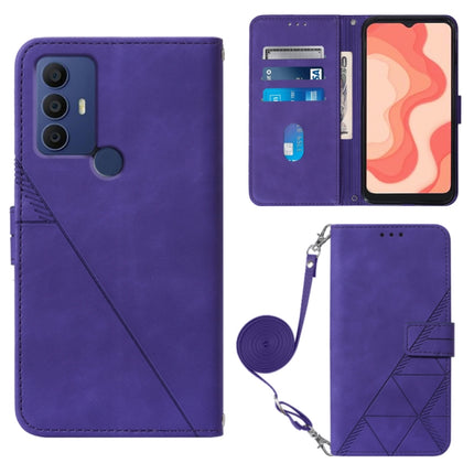Crossbody 3D Embossed Flip Leather Phone Case, For Samsung Galaxy S23+ 5G, For Samsung Galaxy S23 Ultra 5G, For Sharp Aquos R7 / P7, For Sharp Aquos V6 Plus / V6