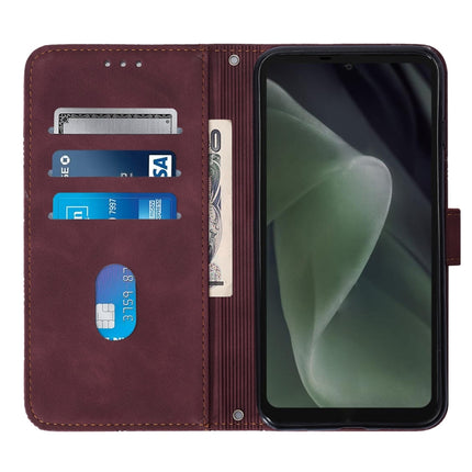 Crossbody 3D Embossed Flip Leather Phone Case, For Sharp Aquos Sense7 Plus, For Sharp Aquos Sense7 SH-V48, For Xiaomi Civi 2, For Xiaomi Redmi A1