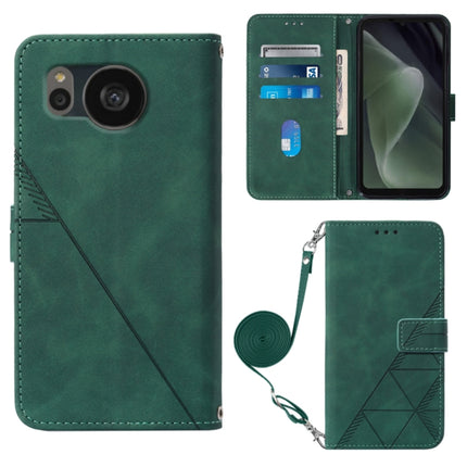 Crossbody 3D Embossed Flip Leather Phone Case, For Sharp Aquos Sense7 Plus, For Sharp Aquos Sense7 SH-V48, For Xiaomi Civi 2, For Xiaomi Redmi A1