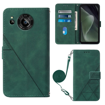 Crossbody 3D Embossed Flip Leather Phone Case, For Sharp Aquos Sense7 Plus, For Sharp Aquos Sense7 SH-V48, For Xiaomi Civi 2, For Xiaomi Redmi A1