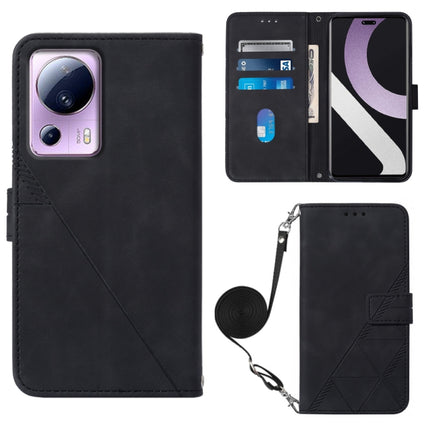Crossbody 3D Embossed Flip Leather Phone Case, For Sharp Aquos Sense7 Plus, For Sharp Aquos Sense7 SH-V48, For Xiaomi Civi 2, For Xiaomi Redmi A1