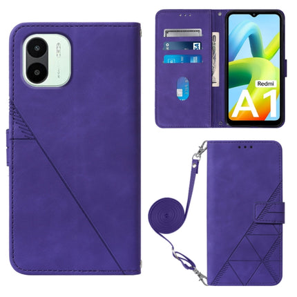 Crossbody 3D Embossed Flip Leather Phone Case, For Sharp Aquos Sense7 Plus, For Sharp Aquos Sense7 SH-V48, For Xiaomi Civi 2, For Xiaomi Redmi A1