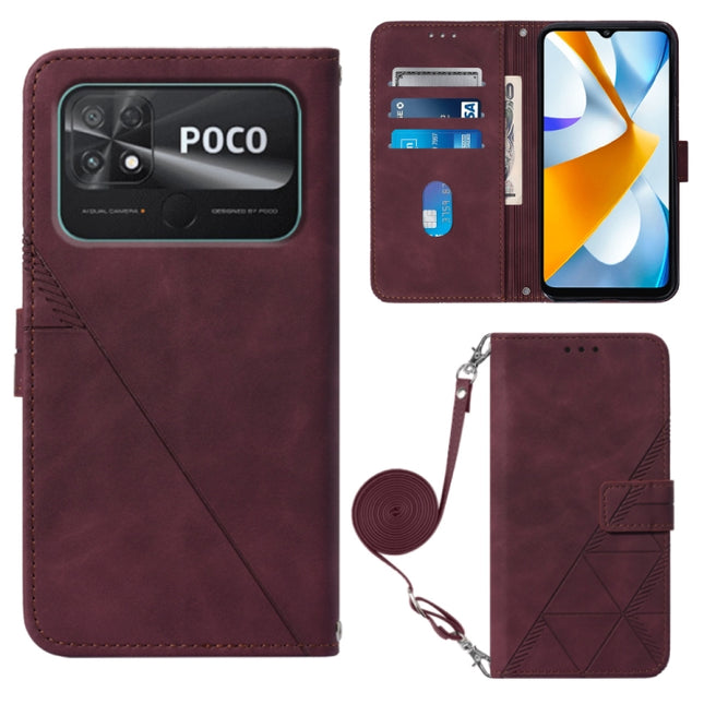 Crossbody 3D Embossed Flip Leather Phone Case, For Xiaomi Poco C40 Global, For Xiaomi 12 Ultra / 12S Ultra, For Xiaomi 12T / 12T Pro / Redmi K50 Ultra, For UMIDIGI A13 / A13 Pro / A13S
