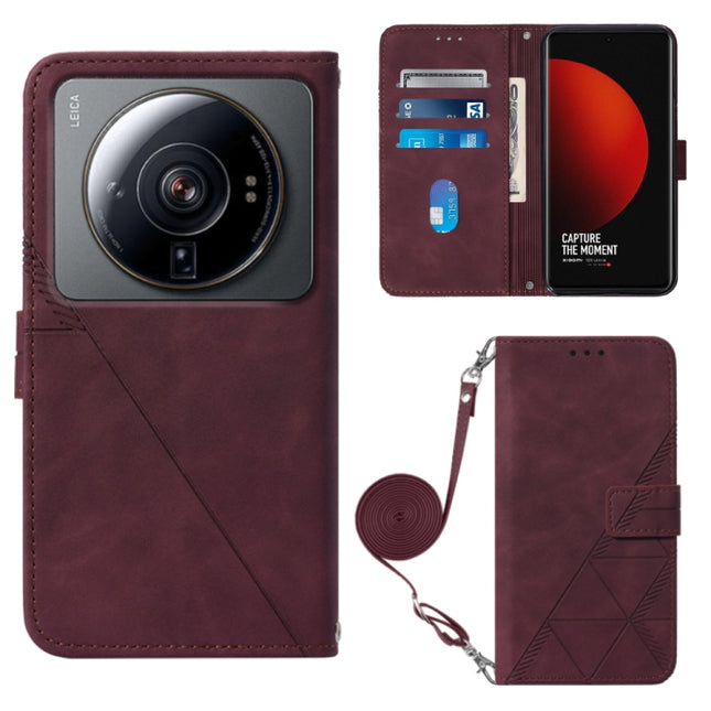 Crossbody 3D Embossed Flip Leather Phone Case, For Xiaomi 12 Ultra / 12S Ultra, For Xiaomi 12T / 12T Pro / Redmi K50 Ultra, For UMIDIGI A13 / A13 Pro / A13S, For UMIDIGI C1