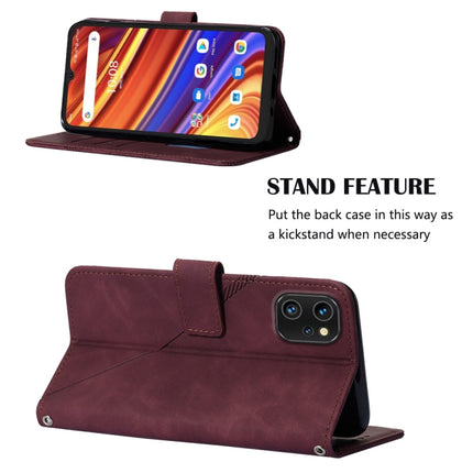 Crossbody 3D Embossed Flip Leather Phone Case, For UMIDIGI Power 7 / Power 7S