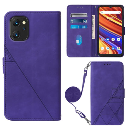 Crossbody 3D Embossed Flip Leather Phone Case, For UMIDIGI Power 7 / Power 7S