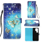 For Samsung Galaxy S23 Ultra 5G / Golden Butterfly