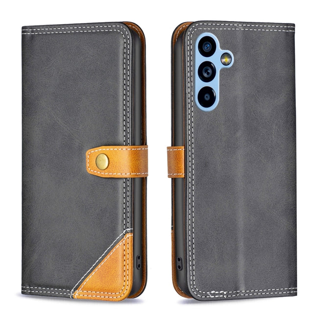 Color Matching Double Sewing Thread Leather Phone Case, For Samsung Galaxy A54 5G