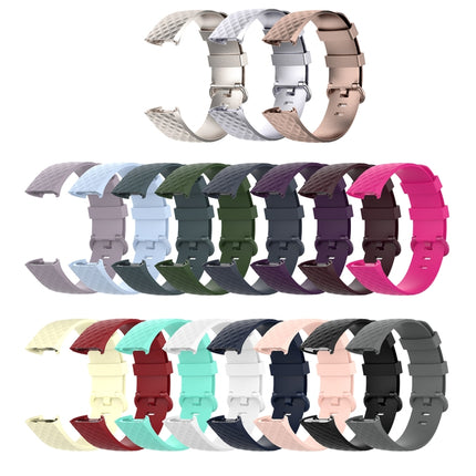 Color Buckle TPU Wrist Strap Watch Band for Fitbit Charge 4 / Charge 3 / Charge 3 SE, Size: S