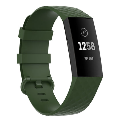 Color Buckle TPU Wrist Strap Watch Band for Fitbit Charge 4 / Charge 3 / Charge 3 SE, Size: S