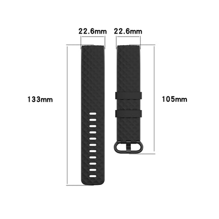 Color Buckle TPU Wrist Strap Watch Band for Fitbit Charge 4 / Charge 3 / Charge 3 SE, Size: L