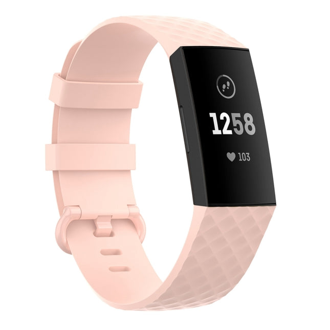Color Buckle TPU Wrist Strap Watch Band for Fitbit Charge 4 / Charge 3 / Charge 3 SE, Size: L