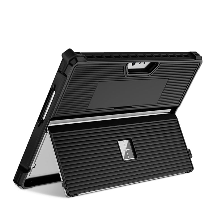 Striped Hollow Tablet Case with Holder Cover