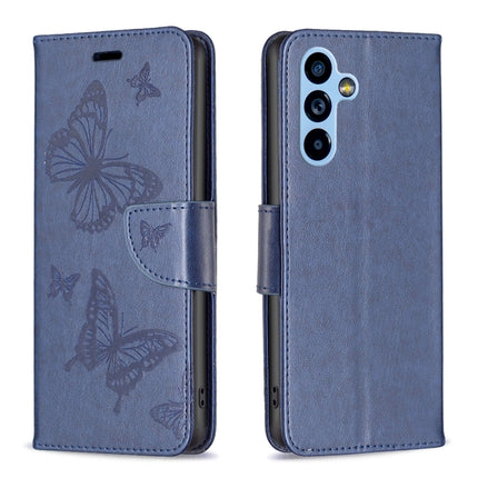 Embossing Two Butterflies Pattern Leather Case, For Samsung Galaxy A54 5G