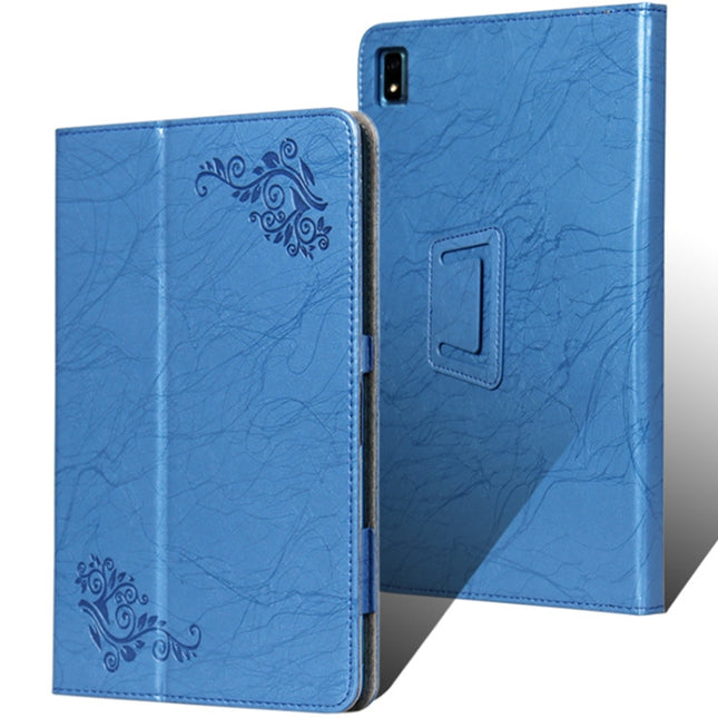 Printed Leather Tablet Case with Holder, For TCL 10 TabMax 4G