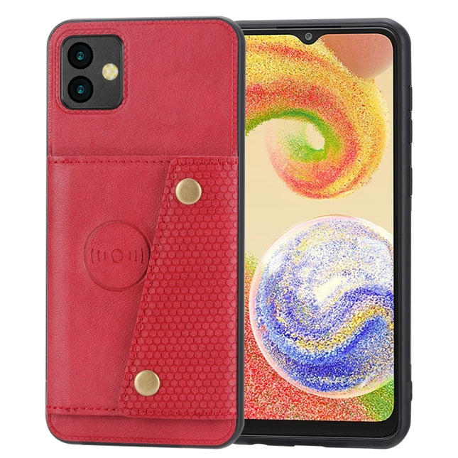 Double Buckle Card Slots Magnetic Phone Case, For Samsung Galaxy A04, For Xiaomi 12T Pro
