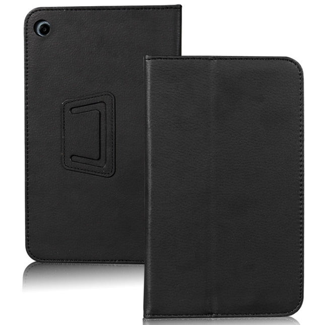 Litchi Texture Tablet Leather Case with Holder, For TCL Tab 8