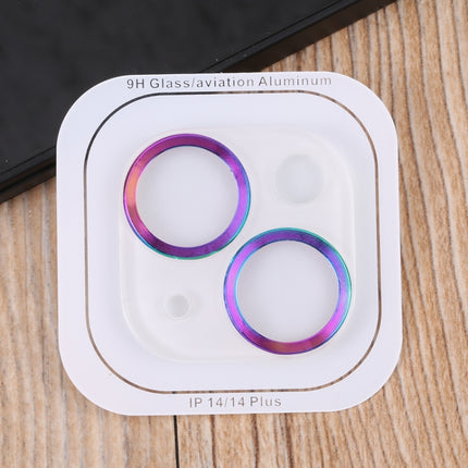 50pcs Tempered Glass CD Texture Back Camera Film, For iPhone 14 / 14 Plus (50 PCS)