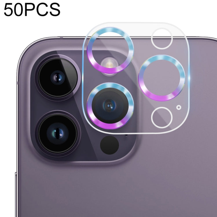 50pcs Tempered Glass CD Texture Back Camera Film